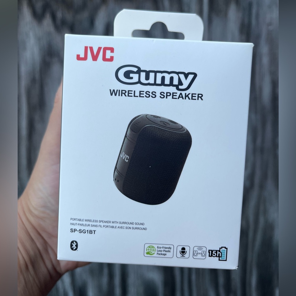 Brand new sealed JVC Gumy wireless speaker black